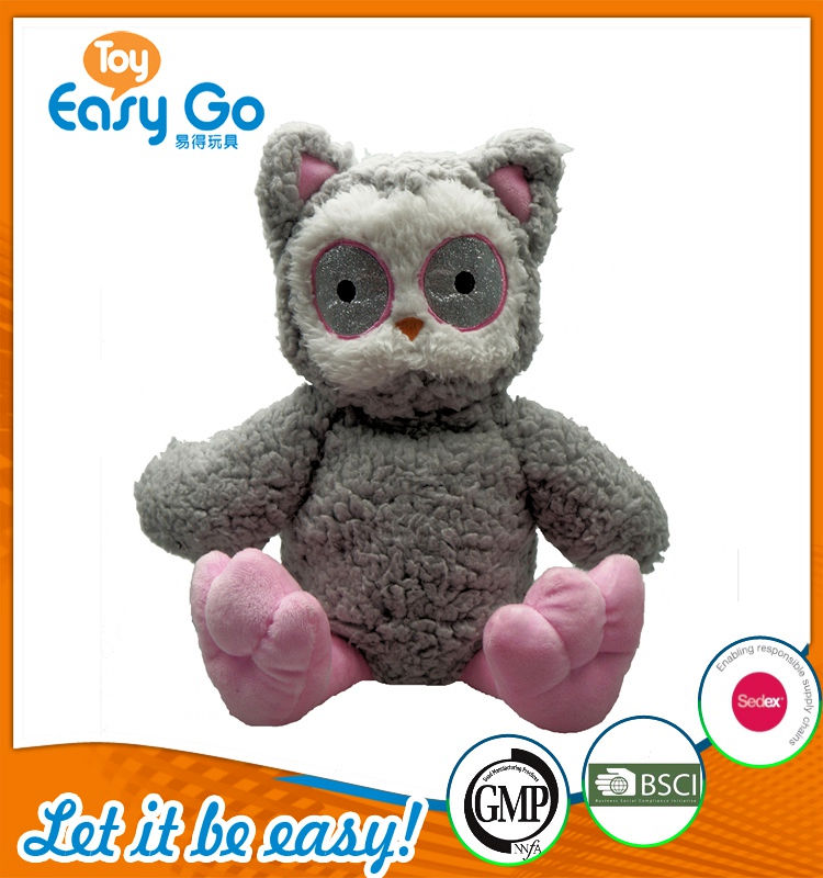 Customized Icti sedex Audit cute hot sell soft owl toys